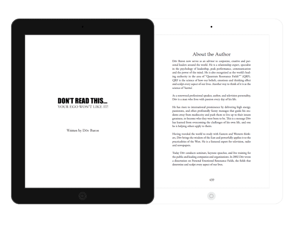 Dont Read This Your Ego Won't Like It - eBook - Page 1 and Author