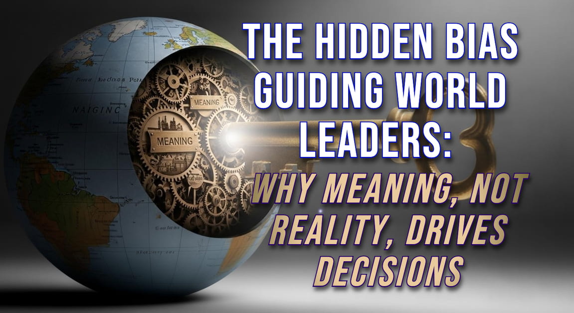 The Hidden Bias Guiding World Leaders Why Meaning, Not Reality, Drives Decisions