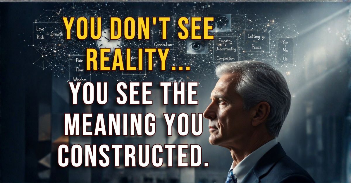 You Don't See Reality. You See the Meaning You Constructed.